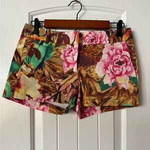 J. Crew Floral Shorts Size 0
